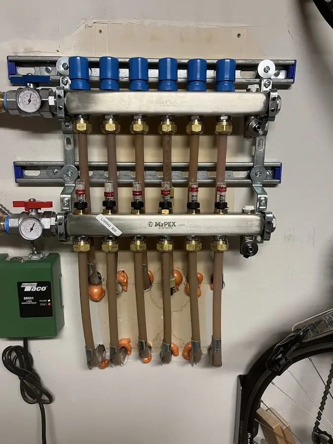 Plumber performing Leak Detection at a residential property in Mendota